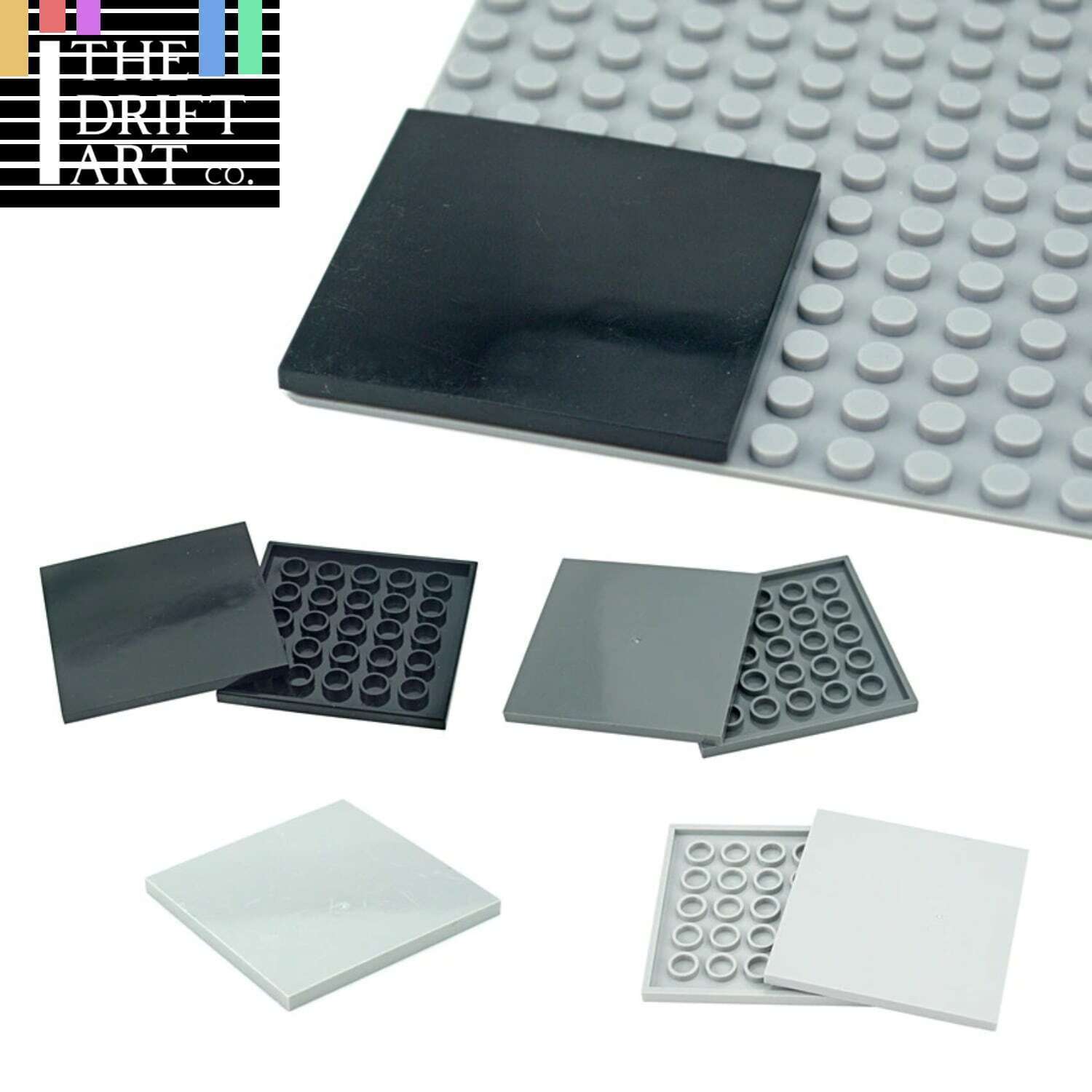 10pcs Smooth Flat Tile 6x6 10202 Building Blocks Bricks Toy DIY - Many colors - Minifigure -  - The Drift Art Co.