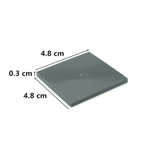 Lot de 10 tuiles plates et lisses 6x6 10202, blocs de construction, briques, jouet DIY - Plusieurs couleurs