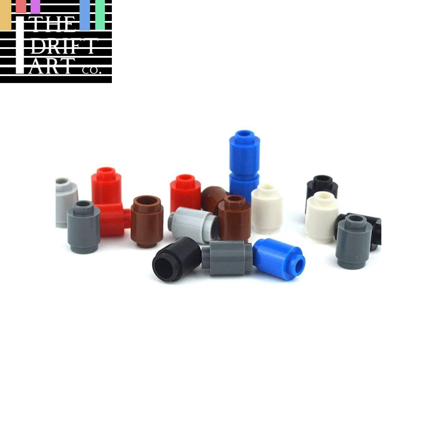 160pcs 1x1 Round Brick Cylinder 3062 for Lego MOC Building Blocks Brick Toy DIY -  - The Drift Art Co.