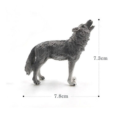 1pc Simulation Leopard Wolf Black Panther Animal Miniature Art Toy Figure Doll -  - The Drift Art Co.