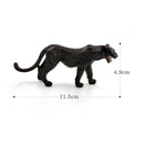 1pc Simulation Leopard Wolf Black Panther Animal Miniature Art Toy Figure Doll - Action Figure -  - The Drift Art Co.