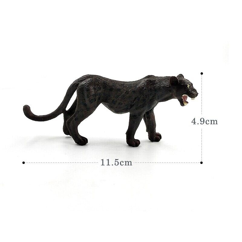 1pc Simulation Leopard Wolf Black Panther Animal Miniature Art Toy Figure Doll -  - The Drift Art Co.