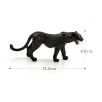 1pc Simulation Leopard Wolf Black Panther Animal Miniature Art Toy Figure Doll - Action Figure -  - The Drift Art Co.