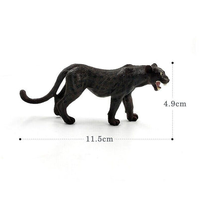 1pc Simulation Leopard Wolf Black Panther Animal Miniature Art Toy Figure Doll -  - The Drift Art Co.