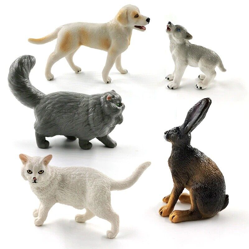 1pc Simulation Lizard Wolf Dog Cat Sloth Animal Miniature Art Toy Figure Doll -  - The Drift Art Co.