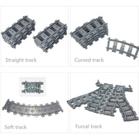 Bridge Tracks w/ Rock for Lego Kit Train Building Blocks Sets DIY - 20 Sets! | The Drift Art Co. 6