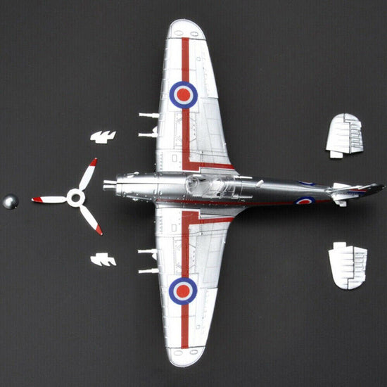 1pc 1/48 Scale British Hurricane Fighter Aircraft Plane Assembly Kit Model Toy