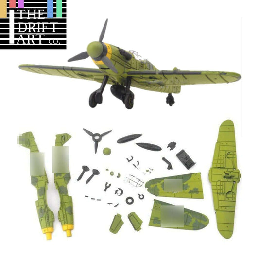 1/48 Scale 4D BF-109 Fighter Aircraft Plane Puzzle Assembly Kit Model Art Toy - The Drift Art Co.