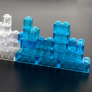 Transparent Blue & White Thick Brick Educational Building Blocks Bricks Toy DIY | The Drift Art Co. 5