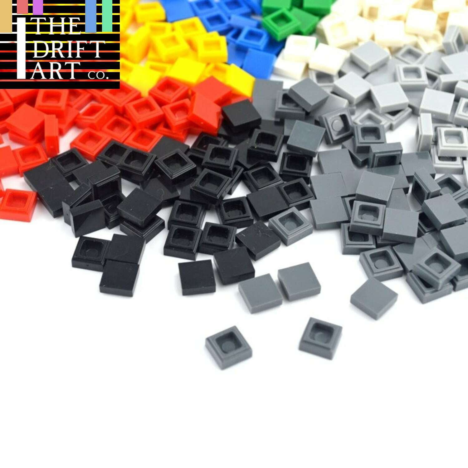 335pcs Smooth Flat Tile 1x1 Building Blocks Bricks Toy DIY - 8 colors!! | The Drift Art Co. 1