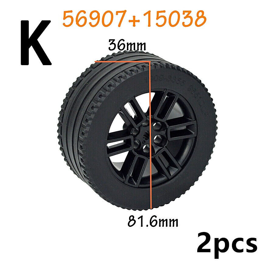 Technic Parts for Lego Kits Tire Wheel Hub RC Car Building Blocks Model Sets DIY | The Drift Art Co. 3
