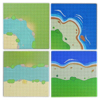 River Sandy Beach Island Building Blocks dots base plate DIY - Various colors! | The Drift Art Co. 2