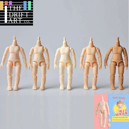 Body - 11cm YMY body suitable For 1:12 GSC Head BJD OB Obitsu 11 Ymy Toy Doll - The Drift Art Co.