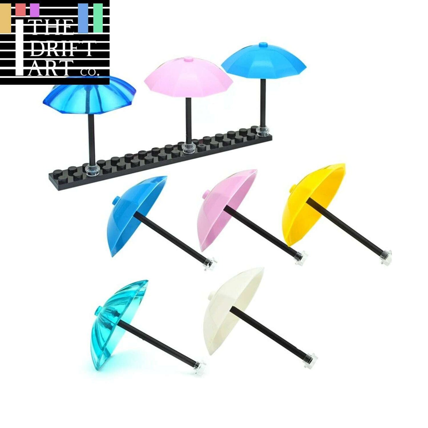 5pcs Umbrella Top w/ No bottom City 4094 Building Blocks Bricks - Various Colors - The Drift Art Co.