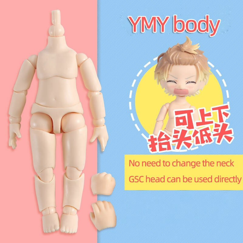 Body - 11cm YMY body suitable For 1:12 GSC Head BJD OB Obitsu 11 Ymy Toy Doll - The Drift Art Co.