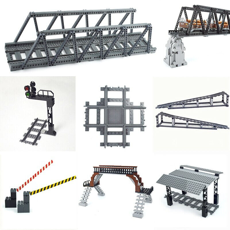 Station Tracks Railway Buffer for Lego Kit Train Building Blocks Sets - 28 Sets! - The Drift Art Co.