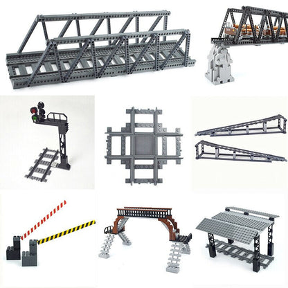 Station Tracks Railway Buffer for Lego Kit Train Building Blocks Sets - 28 Sets! - The Drift Art Co.