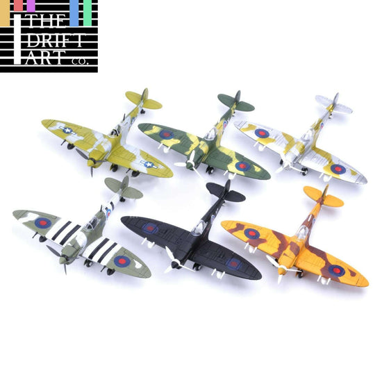1pc 1/48 Scale World War Britain Spitfire Aircraft Plane Assembly Kit Model Toy
