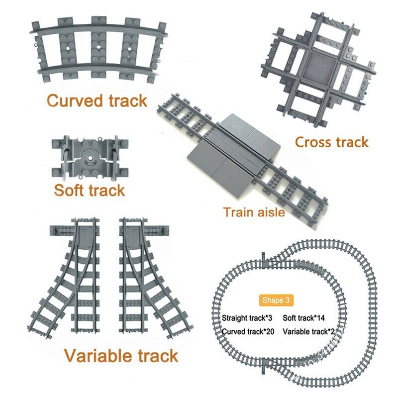 Station Tracks Railway Buffer for Lego Kit Train Building Blocks Sets - 28 Sets! | The Drift Art Co. 6