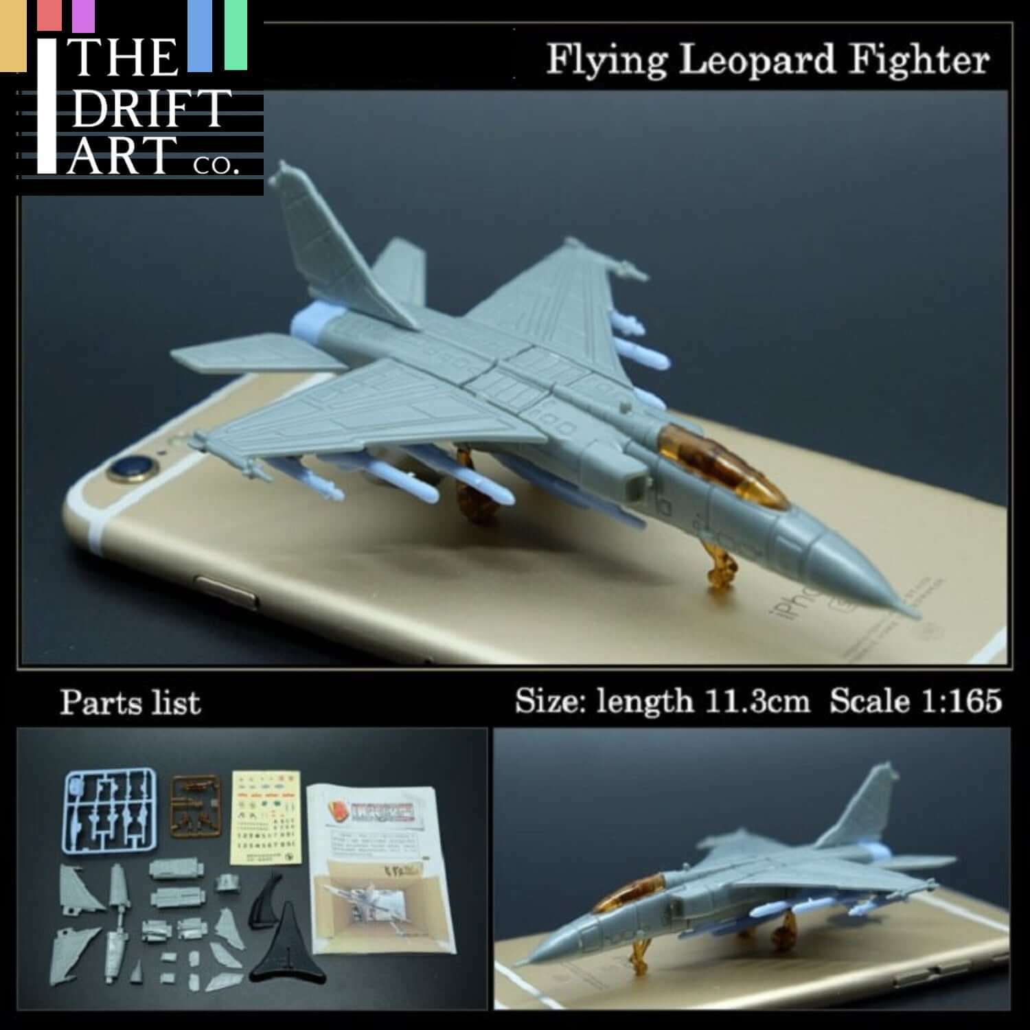 4D JH-7 Fighter-Bomber(FBC-1) Fighter Aircraft Plane Assembly Kit Model Art Toy | The Drift Art Co. 1