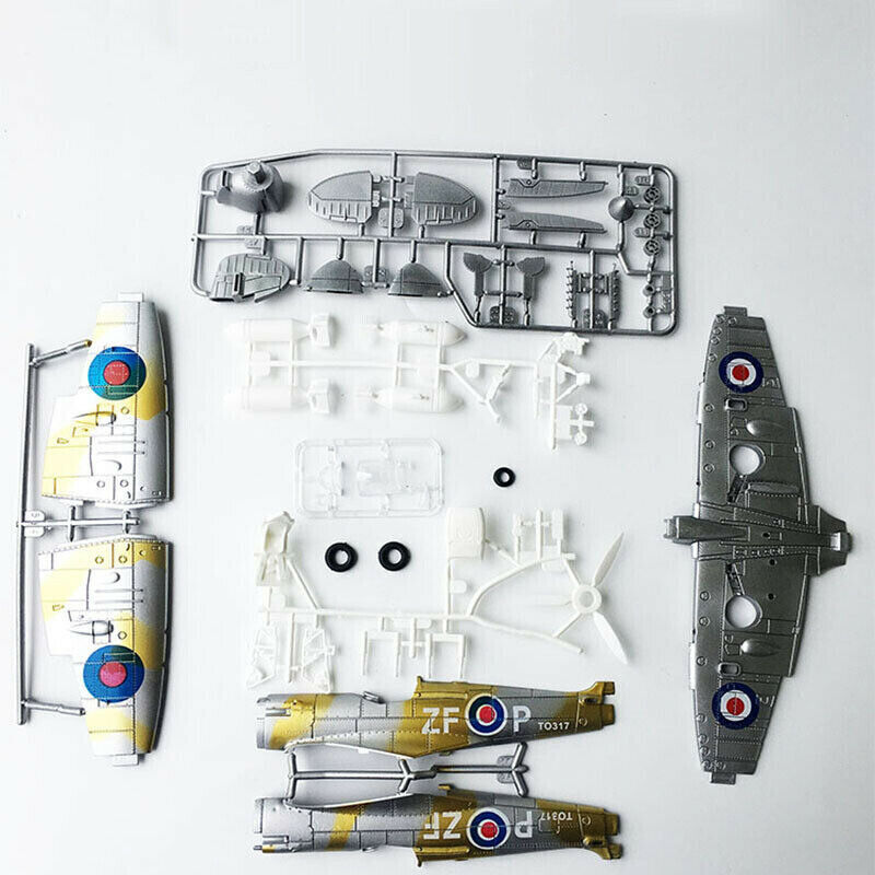 1pc 1/48 Scale World War Britain Spitfire Aircraft Plane Assembly Kit Model Toy | The Drift Art Co. 6