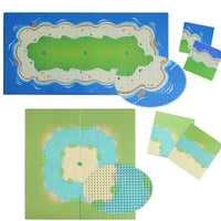 River Sandy Beach Island Building Blocks dots base plate DIY - Various colors! | The Drift Art Co. 3