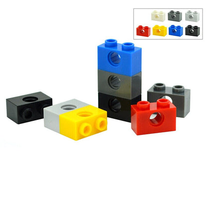 30pc Technic Parts for 1x2 w/ 1 Hole 3700 Perforated Brick Building Blocks Sets - The Drift Art Co.