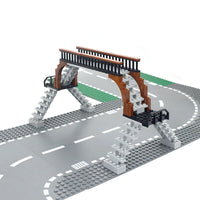 Bridge Tracks w/ Rock for Lego Kit Train Building Blocks Sets DIY - 20 Sets! | The Drift Art Co. 6