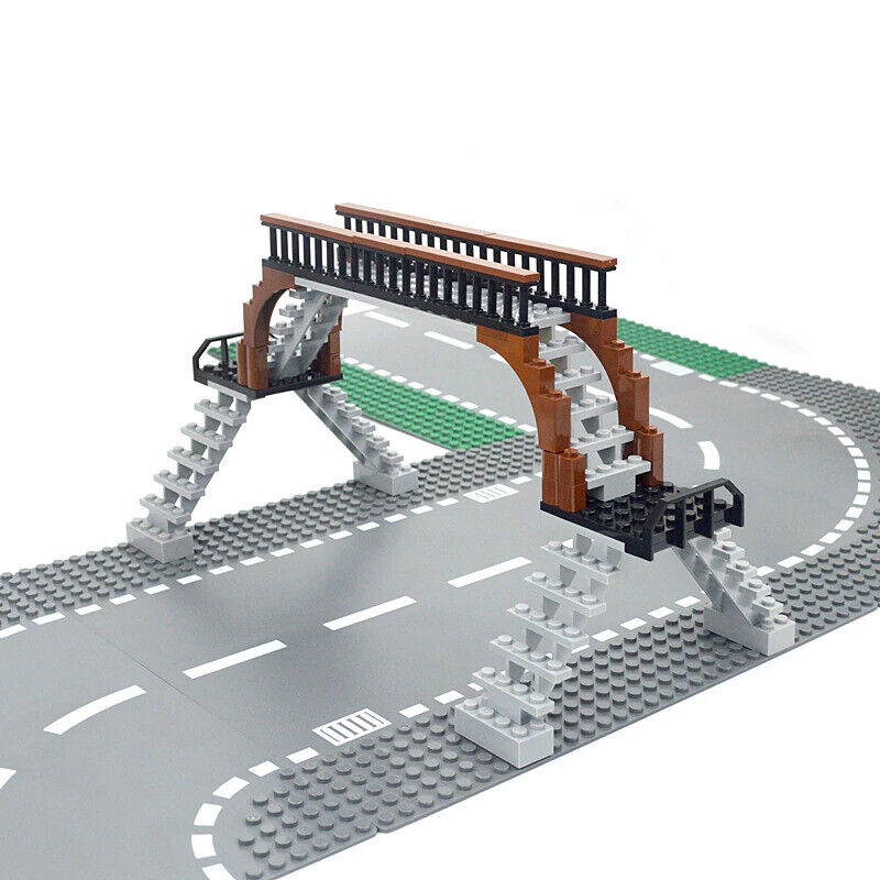 Bridge Tracks w/ Rock for Lego Kit Train Building Blocks Sets DIY - 20 Sets! | The Drift Art Co. 6