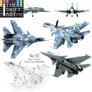 1/165 4D Su-33 Carrier-based fighter Aircraft Plane  Assembly Kit Model Art Toy | The Drift Art Co. 1