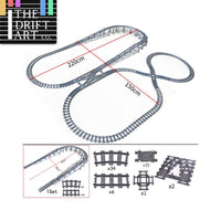 Track Straight Curved Crossing Rail for Lego Train Building Block DIY - 60 Sets! | The Drift Art Co. 1