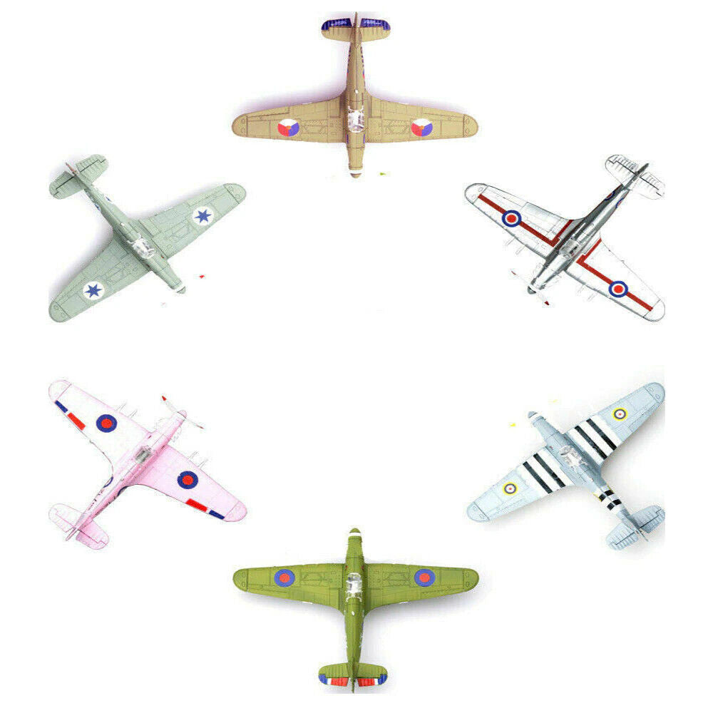 1pc 1/48 Scale British Hurricane Fighter Aircraft Plane Assembly Kit Model Toy - The Drift Art Co.