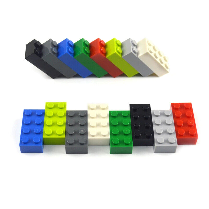 50pcs 2x4 Thick Brick Educational Building Blocks Bricks Toy DIY - 8 Colors!! | The Drift Art Co. 3