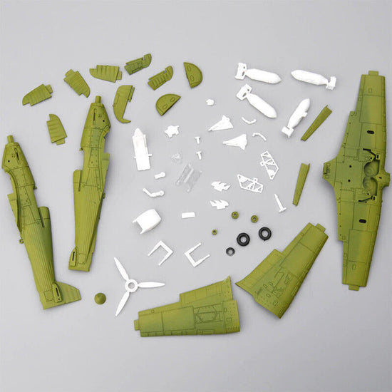 1pcs 1/48 Diecast War-II Hurricane Fighter Aircraft Plane Assembly Kit Model Toy