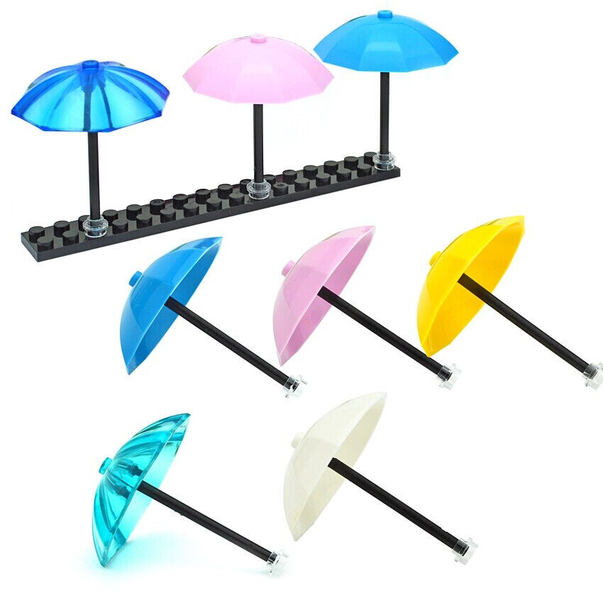 5pcs Umbrella Top w/ No bottom City 4094 Building Blocks Bricks - Various Colors - The Drift Art Co.