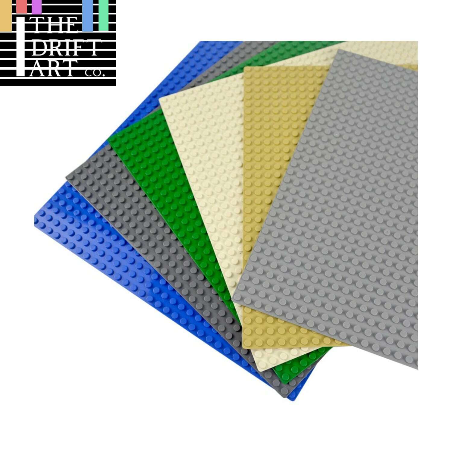 Classic Style 16x32 & 32x32 Building Blocks dots base plate DIY - Various Types | The Drift Art Co. 1