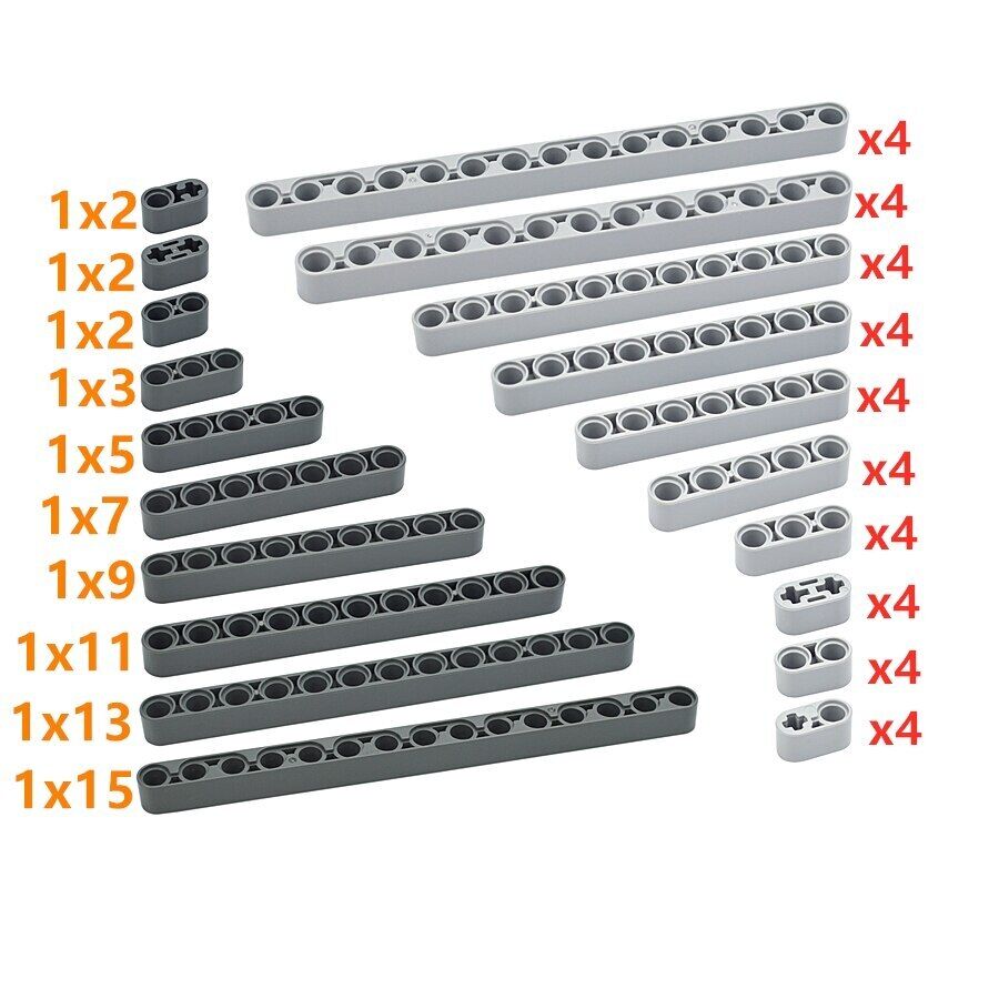 40pcs 1x2 1x5 1x7 1x9 Technic for Lego Kit Liftarm Beam Building Block Brick Set -  - The Drift Art Co.