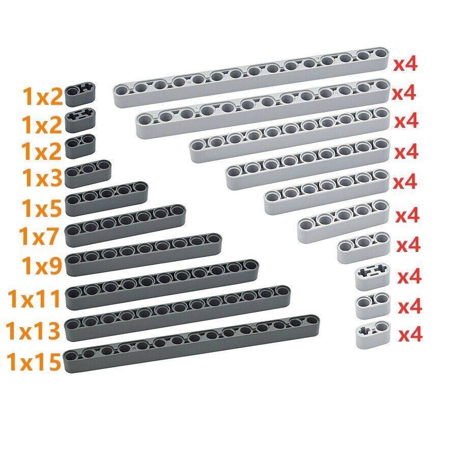40pcs 1x2 1x5 1x7 1x9 Technic for Lego Kit Liftarm Beam Building Block Brick Set - TECHNIC Beam -  - The Drift Art Co.