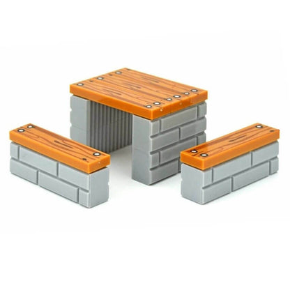 50pcs Smooth Wood Board Flat 1x4 City House Building Blocks Bricks - Var Colors -  - The Drift Art Co.