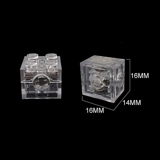 Lot de 5 flashs lumineux LED 2 x 2 points pour blocs de construction LEGO - CARRÉ