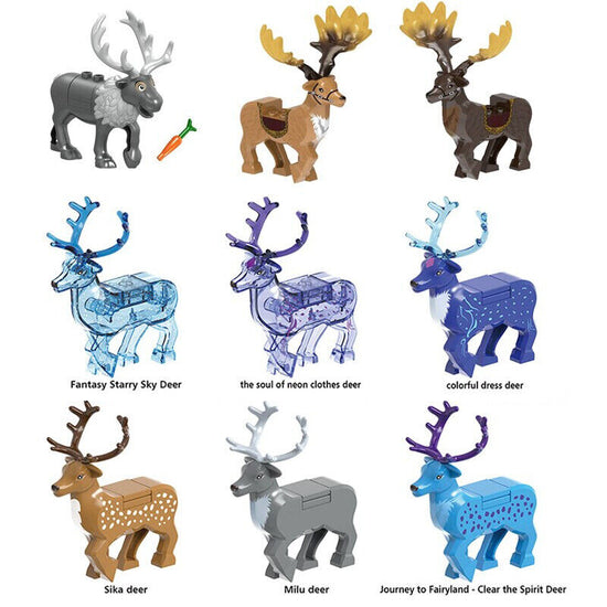 Animaux de Noël Élan Renne Cerf pour Ensembles Lego Blocs de construction Ensembles de briques DIY