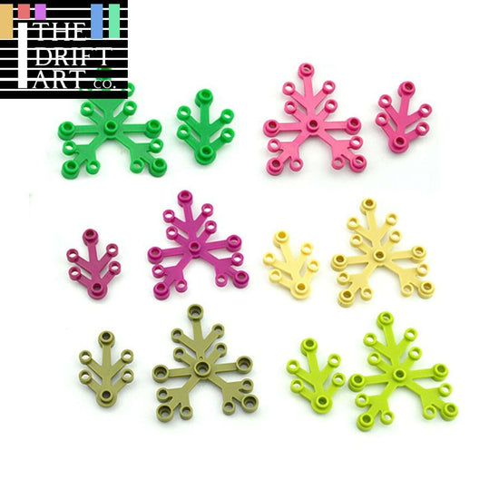 City Parts for Kit 2417 2423 Tree Grass Leaves Flower bricks Building Blocks DIY