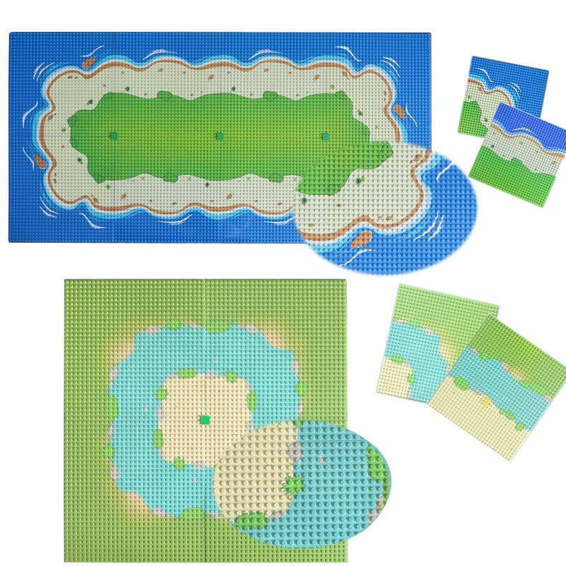 City Parts for LEGO Kits Seaweed grass Bush Leaf base bricks Building Blocks DIY - LEGO (R) Bricks, Pieces & Parts -  - The Drift Art Co.