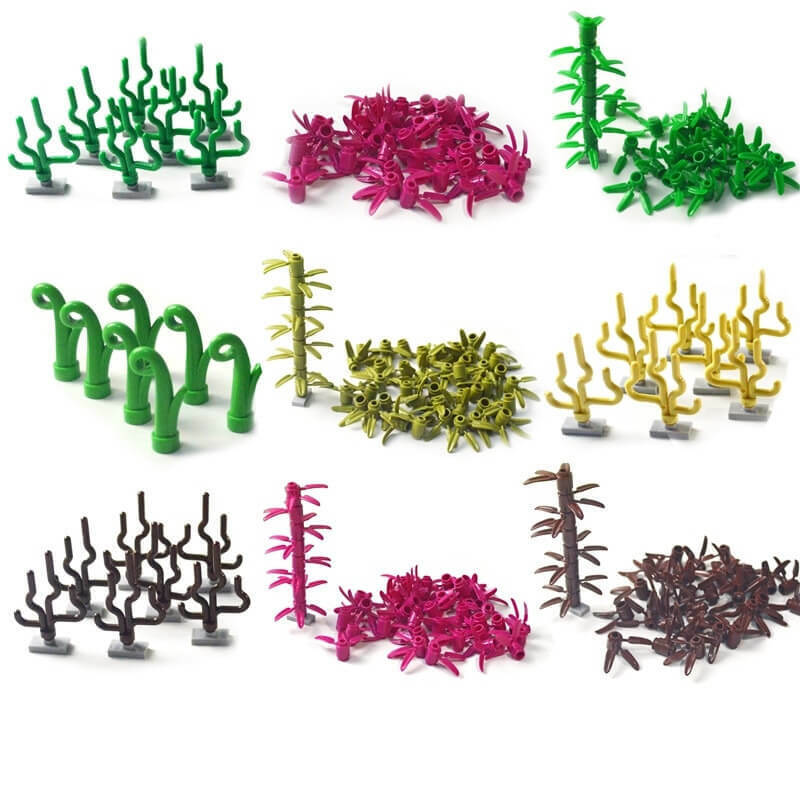 City Parts for LEGO Kits Seaweed grass Bush Leaf base bricks Building Blocks DIY - LEGO (R) Bricks, Pieces & Parts -  - The Drift Art Co.