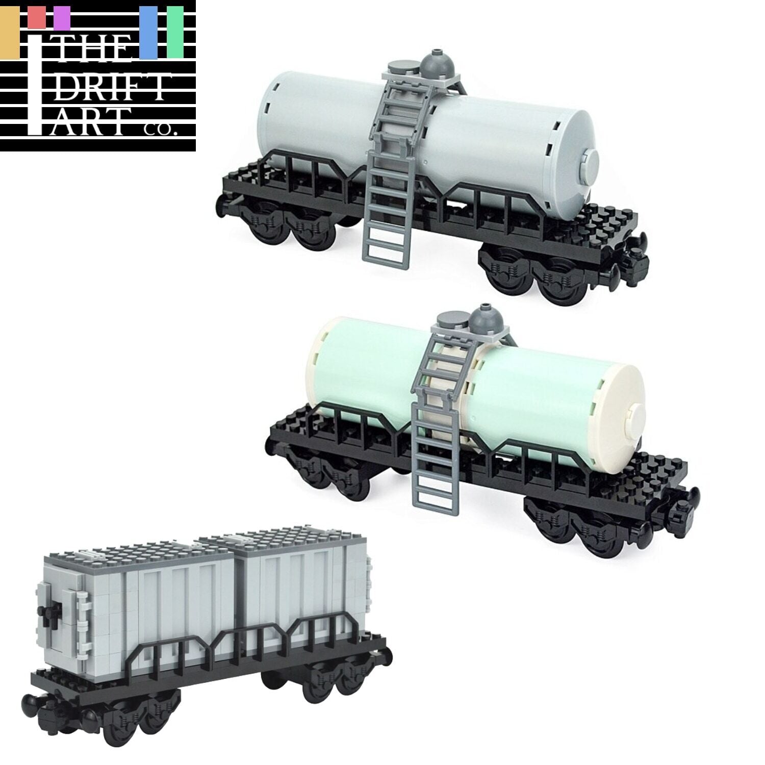 City Railway Freight Train Container 92088 for Lego Building Blocks Bricks DIY - Container -  - The Drift Art Co.