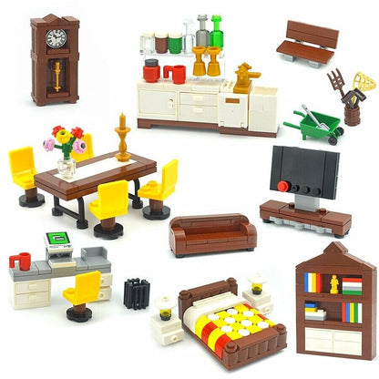 Desk Bookcase Dining Table Piano Fish Tank for Lego Sets Building Blocks Set DIY -  - The Drift Art Co.