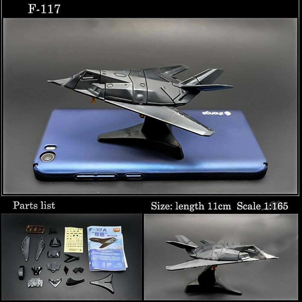 F-117 Attack Nighthawk 4D Fighter Aircraft Plane Assembly Kit Model Art Toy -  - The Drift Art Co.#variant_sku#