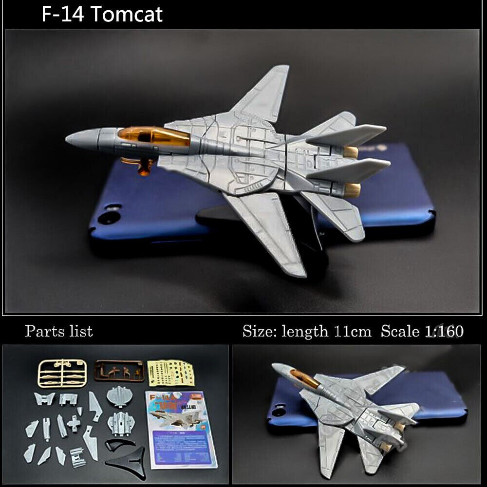 F-14A Fighter Tomcat 4D Fighter Aircraft Plane Assembly Kit Model Art Toy -  - The Drift Art Co.#variant_sku#