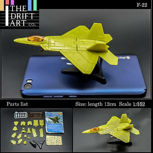 F-22 Fighter Raptor 4D Fighter Aircraft Plane Assembly Kit Model Art Toy -  - The Drift Art Co.#variant_sku#