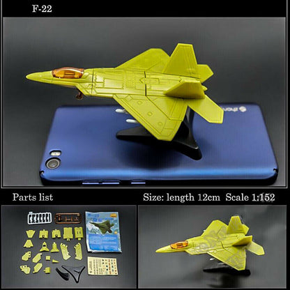 F-22 Fighter Raptor 4D Fighter Aircraft Plane Assembly Kit Model Art Toy -  - The Drift Art Co.#variant_sku#